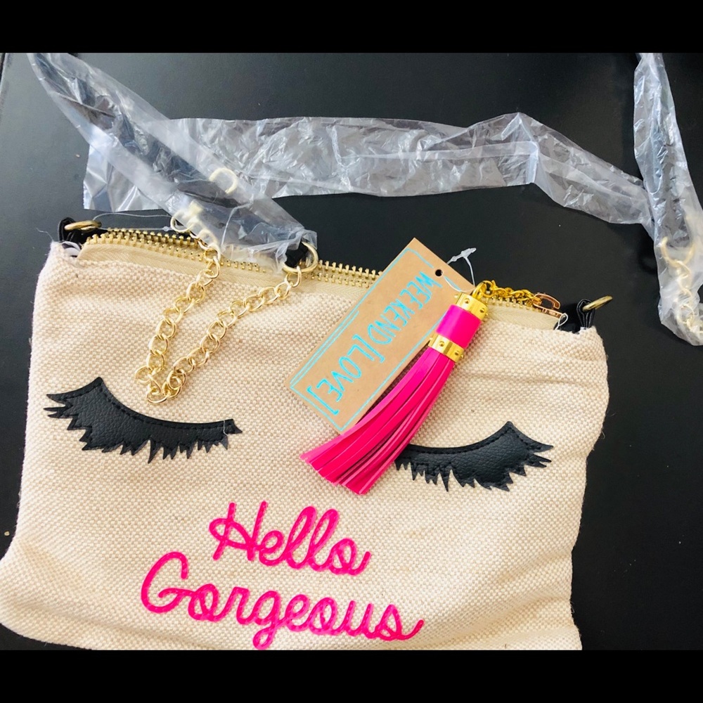 Weekend Love long chain shoulder bag clutch